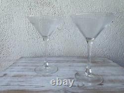 Rare Frank Sinatra Martini Glasses Set Of Two + Olives Tv Land Rat Pack Special