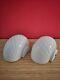 Rare Set Of Two Vintage Swirl Murano Glass Shell Wall Lamps Italy 70s Applique