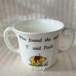 Royal Doulton Winnie the Pooh Children's Set Two-Handed Mug & Plate Good Conditi