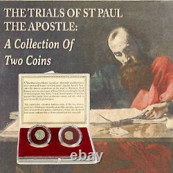 Saint Pauls Trials Two Bronze Prutahs of Judaea Box Set