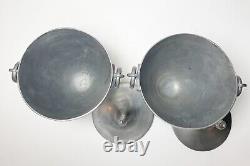 Set Of Two 17th to 18th Century Antique Pewter Urns Angel Hallmarked