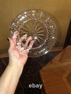 Set Of Two 8x8 Waterford Crystal Lismore Accent Plates