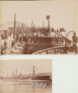 Set Of Two Albumens Of St Georges Landing Station Ship Liverpool, England