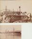 Set Of Two Albumens Of St Georges Landing Station Ship Liverpool, England
