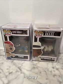 Set Of Two Funko POP! # 18 The Notorious B. I. G. & # 19 Tupac Shakur 2011 GRAIL