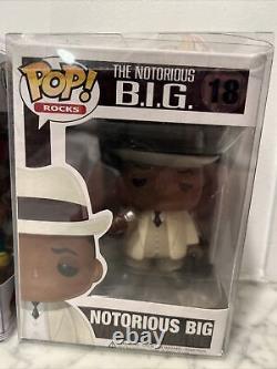 Set Of Two Funko POP! # 18 The Notorious B. I. G. & # 19 Tupac Shakur 2011 GRAIL