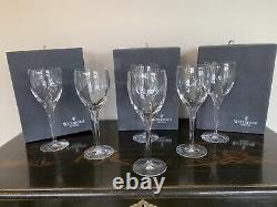 Set of 6 Waterford Crystal Siren Collection Wine Glasses in mint condition boxed