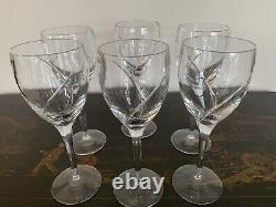 Set of 6 Waterford Crystal Siren Collection Wine Glasses in mint condition boxed