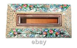 Set of Persian Handmade Antique Wood Box Inlaid Décor Two Piece (Twin)
