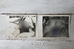 Set of Two Amateur Vintage Erotic Photos Black and White