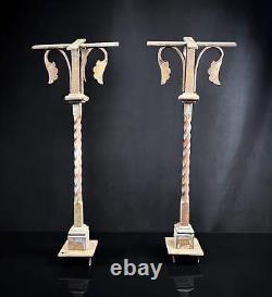 Set of Two Hand forged Late 1800's Antique Church Altar Balustrades