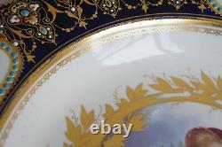 Set of Two Late 18th Century- Early 19th Century French Porcelain Sevres Plates