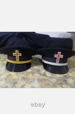 Set of two knight temple fatigue hats CROSS