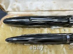 Sheaffer Lifetime Pencil Pen Oversized Pen Set with Original Case Two Tone Nib