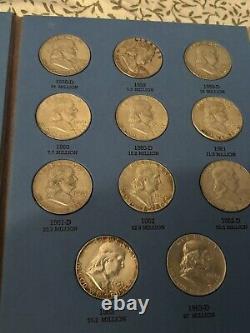 Silver Franklin Half Dollar Collection 1948 To 1963 Two Complete Sets Nice