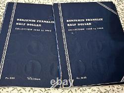 Silver Franklin Half Dollar Collection 1948 To 1963 Two Complete Sets Nice