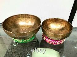 Singing Bowl two set 11 & 9 inches Diameter Crown chakra-Root Chakra combo pack