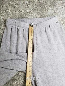 St John Collection Women Outfit Sweater Sweatpants Small Gray Cashmere Belted