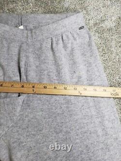 St John Collection Women Outfit Sweater Sweatpants Small Gray Cashmere Belted