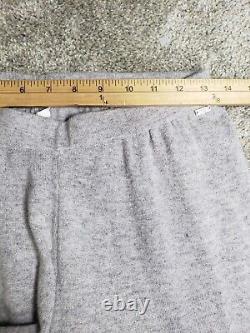 St John Collection Women Outfit Sweater Sweatpants Small Gray Cashmere Belted