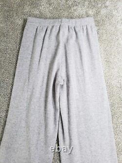 St John Collection Women Outfit Sweater Sweatpants Small Gray Cashmere Belted