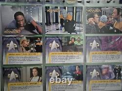 Star Trek Voyager Season One Series Two Uk Master Set Chase & Binder 120 Cards