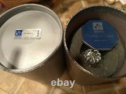 Swarovski Crystal Large Candle Holder Set of Two (2) Art. 7600 NR 111 New In Box