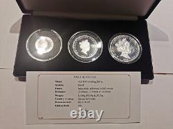 TDC Tristan da Cunha coin set collection POPPY 1 2 5 POUND one two five SILVER