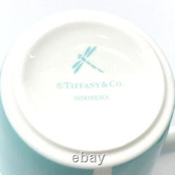 TIFFANY&Co. Mug Blue box ribbon Two-piece set Pottery unisex Tiffany blue