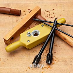 Tap and Die Set 3/4 Inch Size Cuts Male & Female Wooden Threads Two-Handed