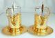 Tea Set For Two Persons, Luxury Expensive Gift. Holiday, Joyful Event, Gilding