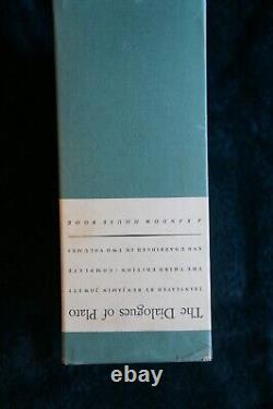 The Dialogues of Plato 1937 Two Vol. Hardcover Box Set 3rd Edition RARE