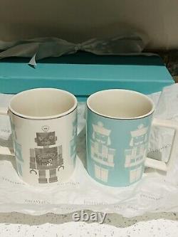 Tiffany & Co. NUTCRACKER & ROBOT Holiday MUG SET