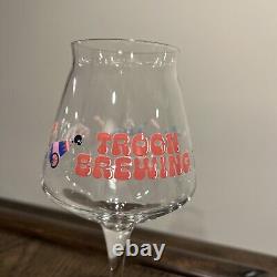Troon Brewing Two Teku Glass Set Circus & Halloween Themed Never Used Perfect