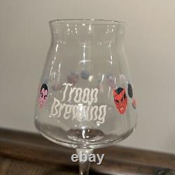 Troon Brewing Two Teku Glass Set Circus & Halloween Themed Never Used Perfect