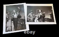 Two 17x22 BOB DYLAN with THE BAND Carnegie Hall Jan 1968 UNSEEN ESTATE Prints XL