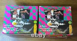 Two Box Lot 1991 Pro Set Yo MTV Raps Trading Card Box 72 Packs