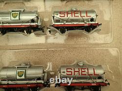 Two Sets of Bachmann 37-665 OO Gauge of 3 14T Tank Wagons BP Silver Unused