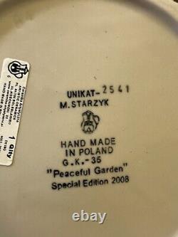 Unikat Poland Pottery M. Starzyk Special Edition 2008'Peaceful Garden' Bowl