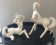 Vtg Anthony Freeman Mcfarlin Rutledge Centaur Figurines Art Pottery Set Of Two