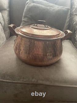 VTG set of two Traditional copper Lagan with Lid/Handi/100% copper heavy