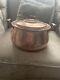 Vtg Set Of Two Traditional Copper Lagan With Lid/handi/100% Copper Heavy