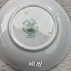Vintage Hammersley & Co Bone China Made In England Floral Tea Cups Saucers 2 Set