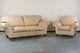 Vintage'laura Ashley' Cream Two Seater Sofa And Armchair Set Collection Only