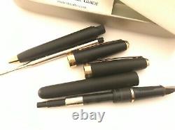 Vintage Sheaffer Prelude (346), Fountain & Ballpoint Pen Set, Matte Black/gt