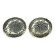 Vintage Southwestern Navajo Nickel Silver Concho Buttons Set Of Two