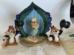 WDCC Walt Disneys Two Chips and a Miss 4 Piece Set comes with COA'S