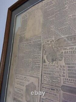 WW2 Memorabilia REAL original Set Of Two Large Framed Historic Pieces