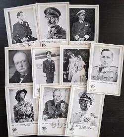 WWII Set of 10 Victory Postcards Churchill, King George & More (See Description)