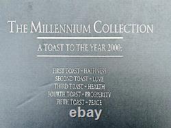 Waterford Crystal Millennium Collection Love Champagne Flutes Set of 2 Boxed